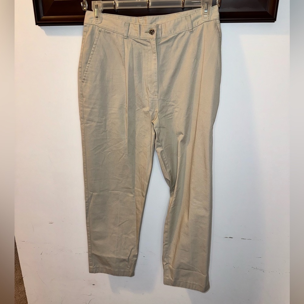 LL Bean Ladies Pleated Front Classic Fit Size 12